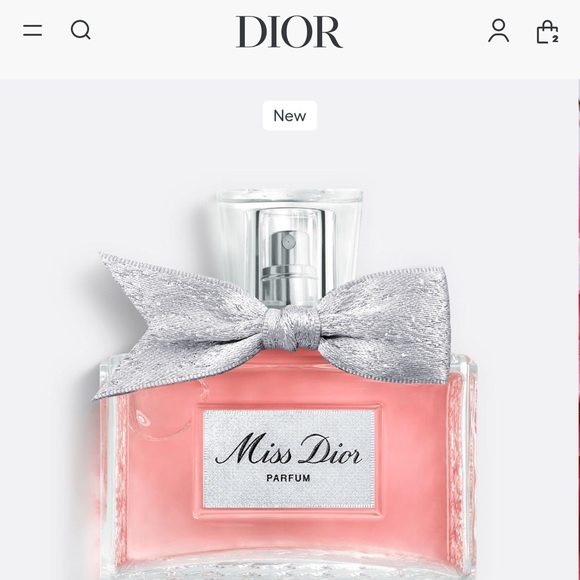 Miss Dior Parfum with Silver Bow - Picture 2 of 4